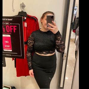 Black long sleeve dress